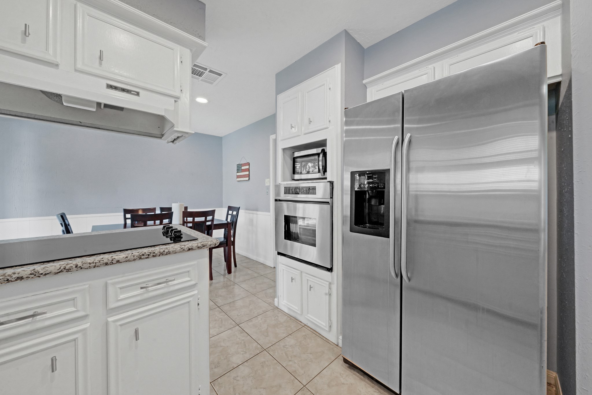 222 Wickhamford Way Houston, TX 77015 - Photo 27 of 27 a kitchen with stainless steel appliances granite countertop a refrigerator and a sink