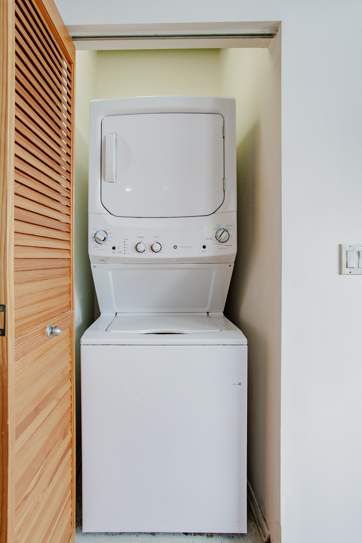 6 South Laflin Street, Unit 617 Chicago, IL 60607 - Photo 15 of 21 a utility room with dryer and washer