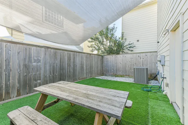 a backyard of a house