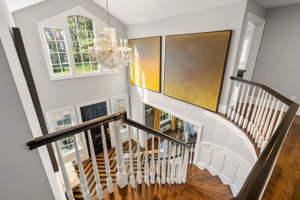 a view of an entryway with a window
