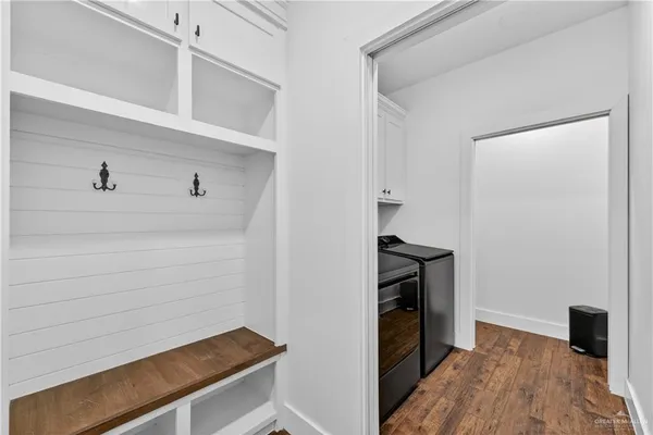 a view of kitchen and utility room
