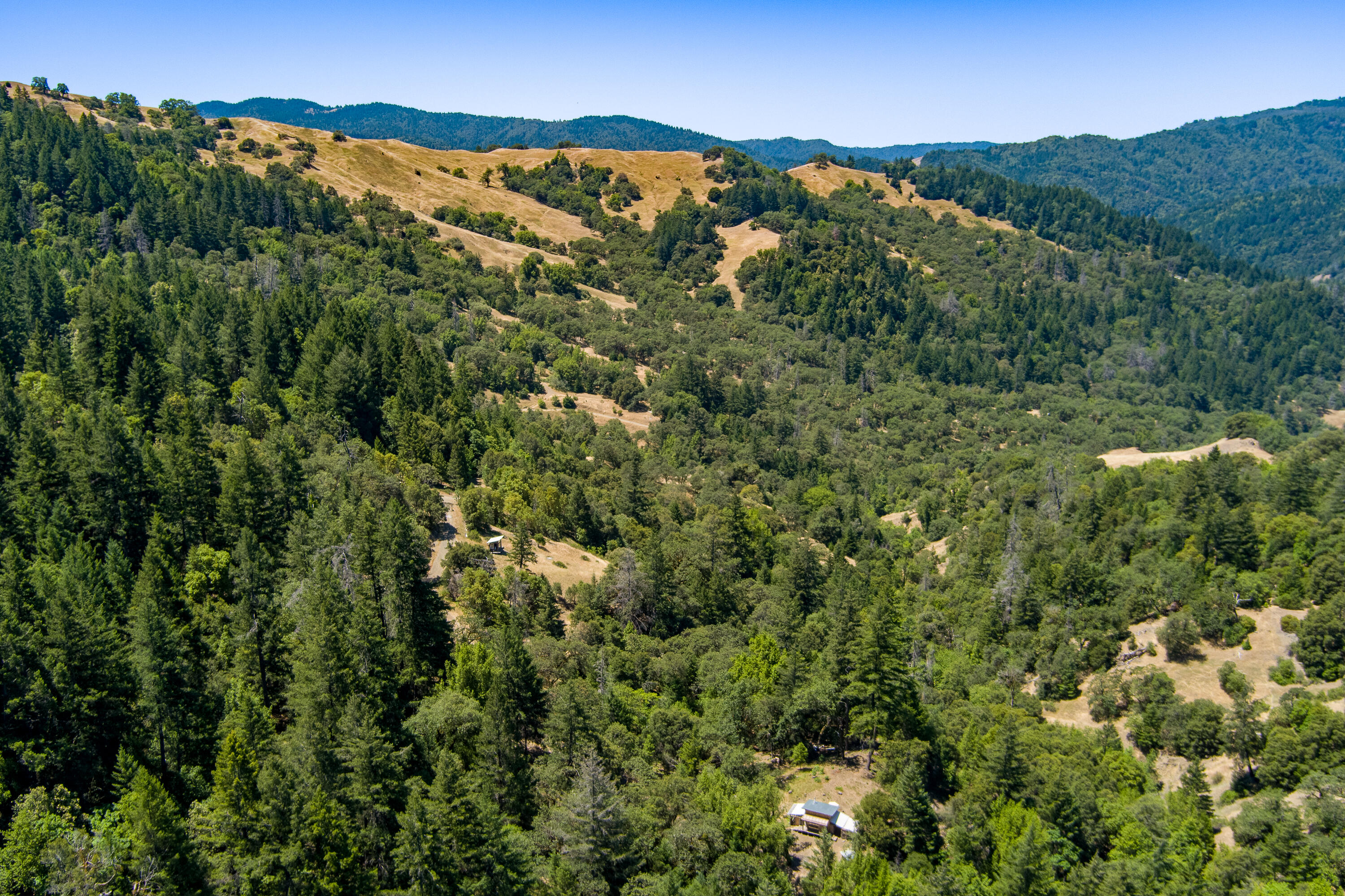 60890 Bell Springs Road Laytonville, CA 95454 - Photo 76 of 77 a view of a lush green forest with mountains in the background
