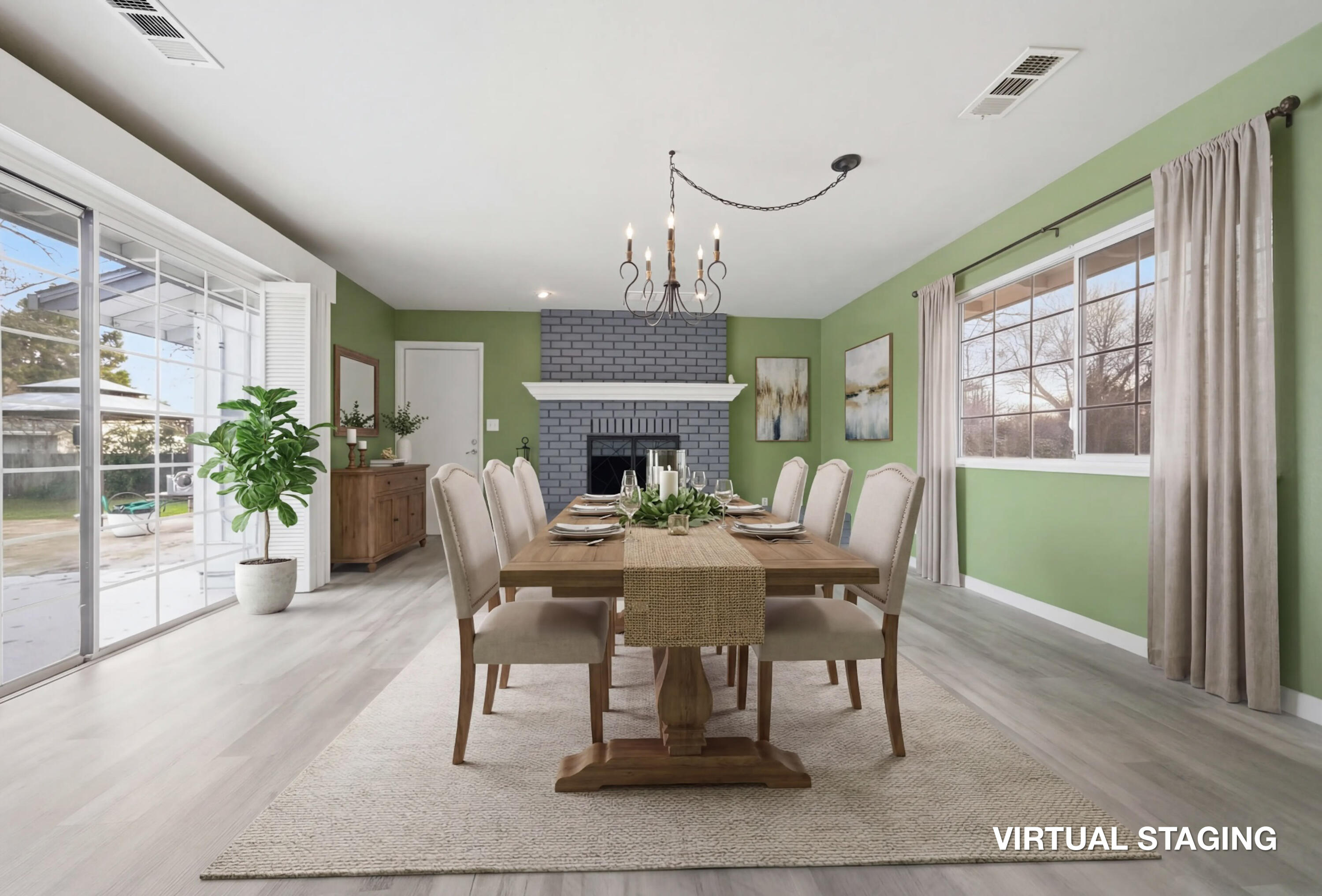 6927 Riata Drive Redding, CA 96002 - Photo 7 of 39 a view of a dining room with furniture window and outside view