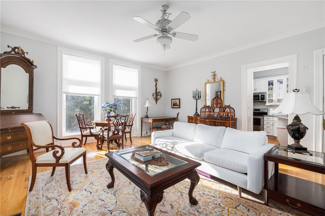 434 Bellevue Avenue, Unit 2B Newport, RI 02840 - Photo 5 of 27 Dining Area & Living Room