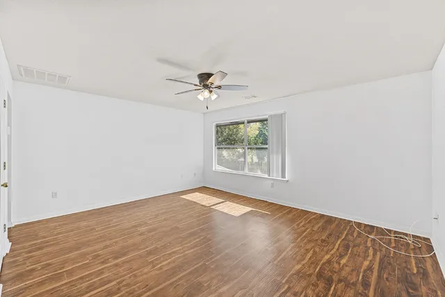 wooden floor in an empty room