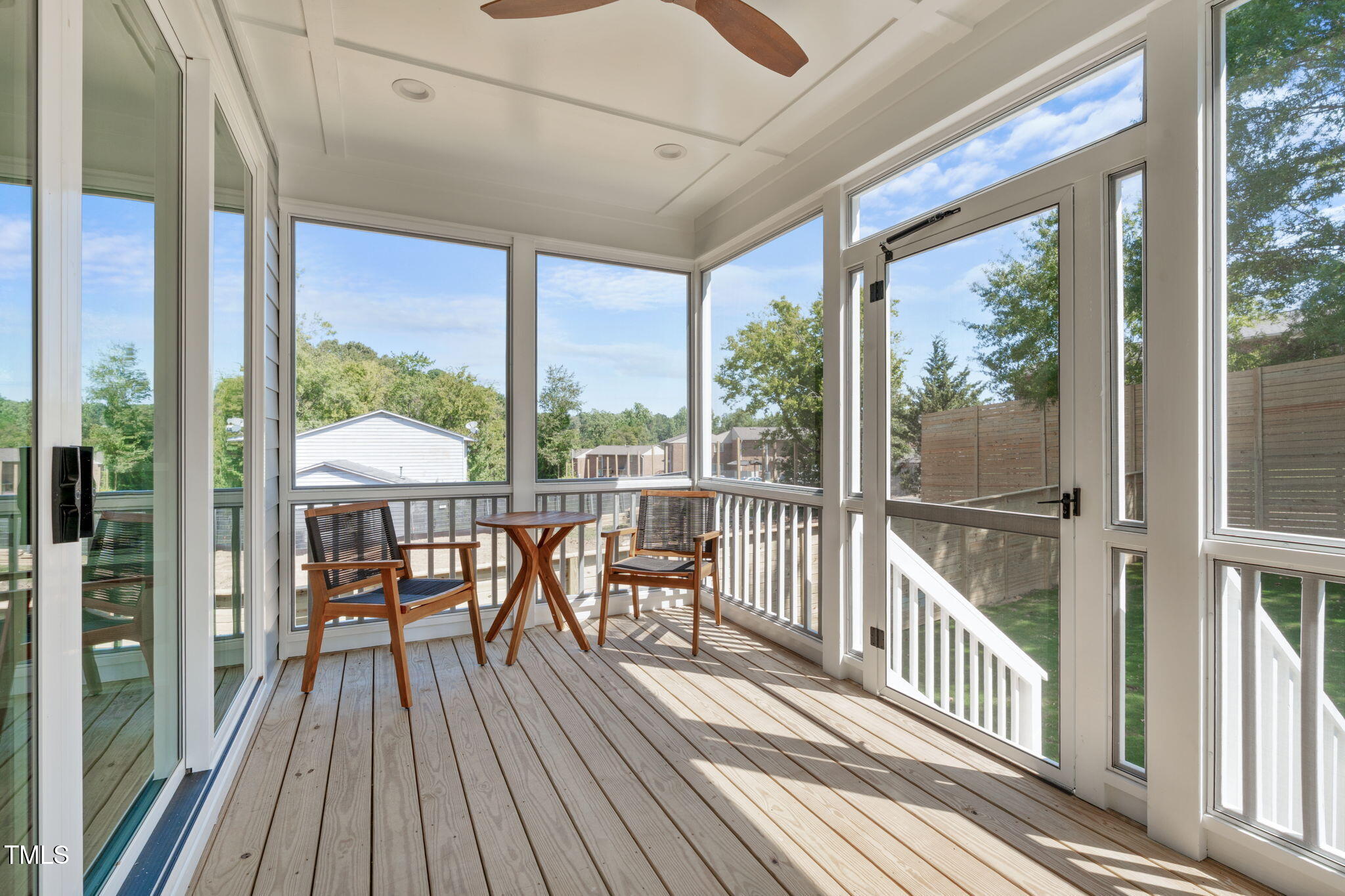 1016 Addison Place Raleigh, NC 27610 - Photo 34 of 50 a view of a city from a balcony with furniture