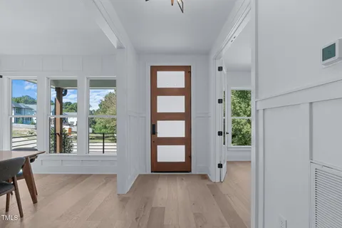 a view of a door of the house