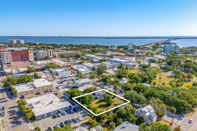 an aerial view of multiple house