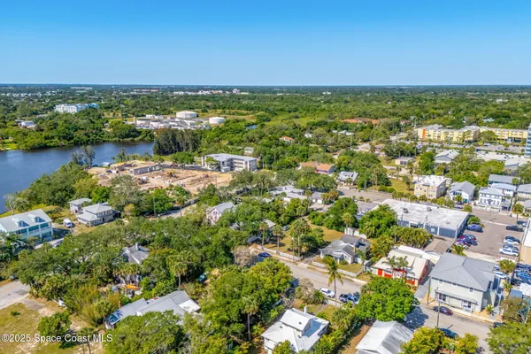 an aerial view of a