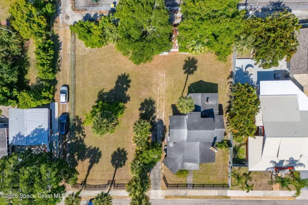 an aerial view of multiple houses
