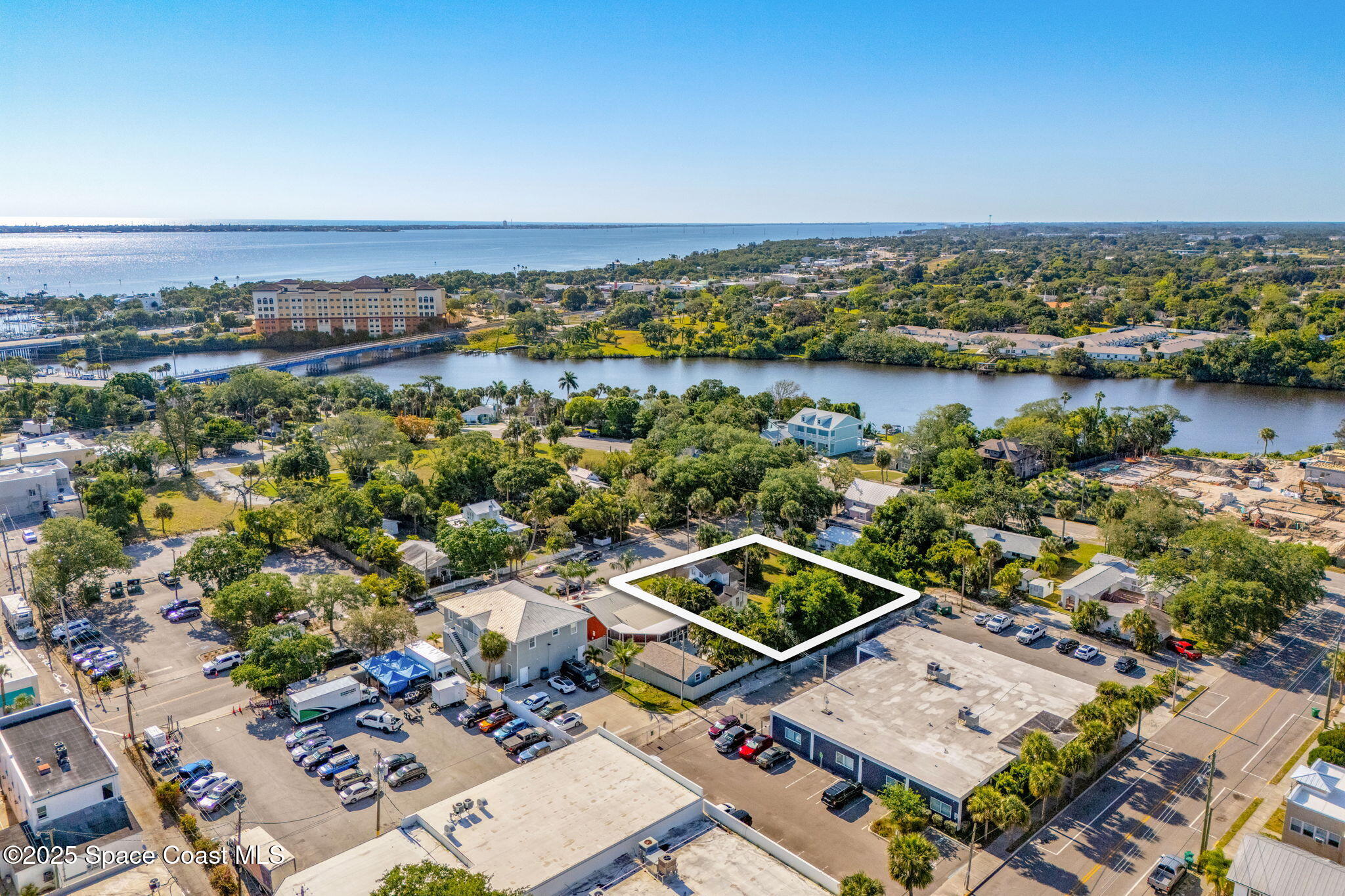 2106 Vernon Place Melbourne, FL 32901 - Photo 6 of 48 an aerial view of a city with ocean view
