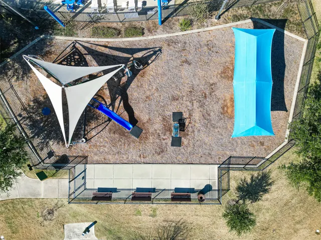 a bird view of a house