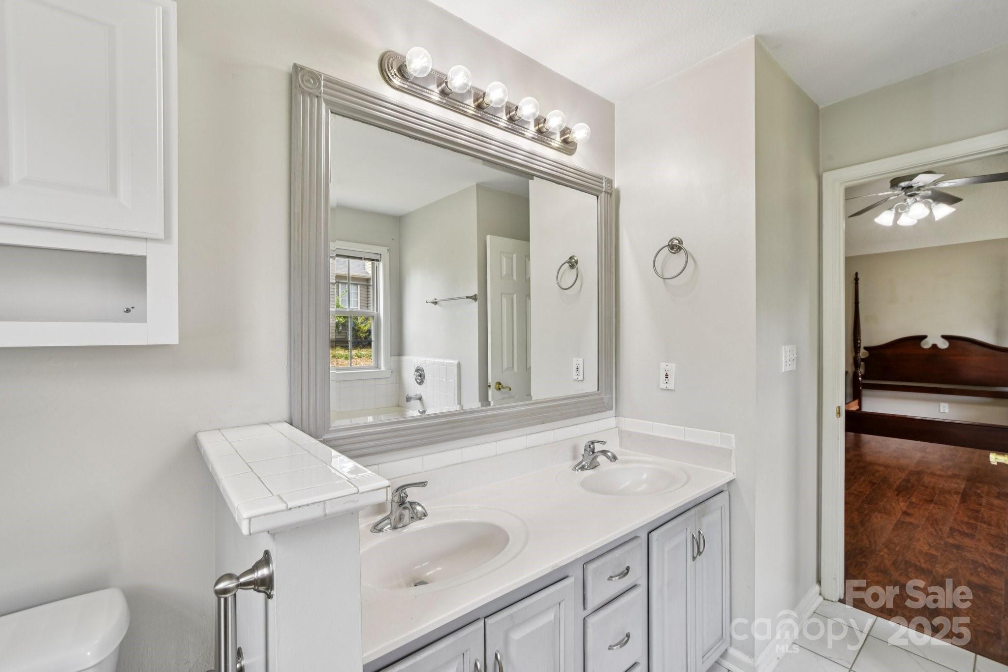 343 Stonehollow Road Fletcher, NC 28732 - Photo 19 of 36 a bathroom with a sink and a mirror