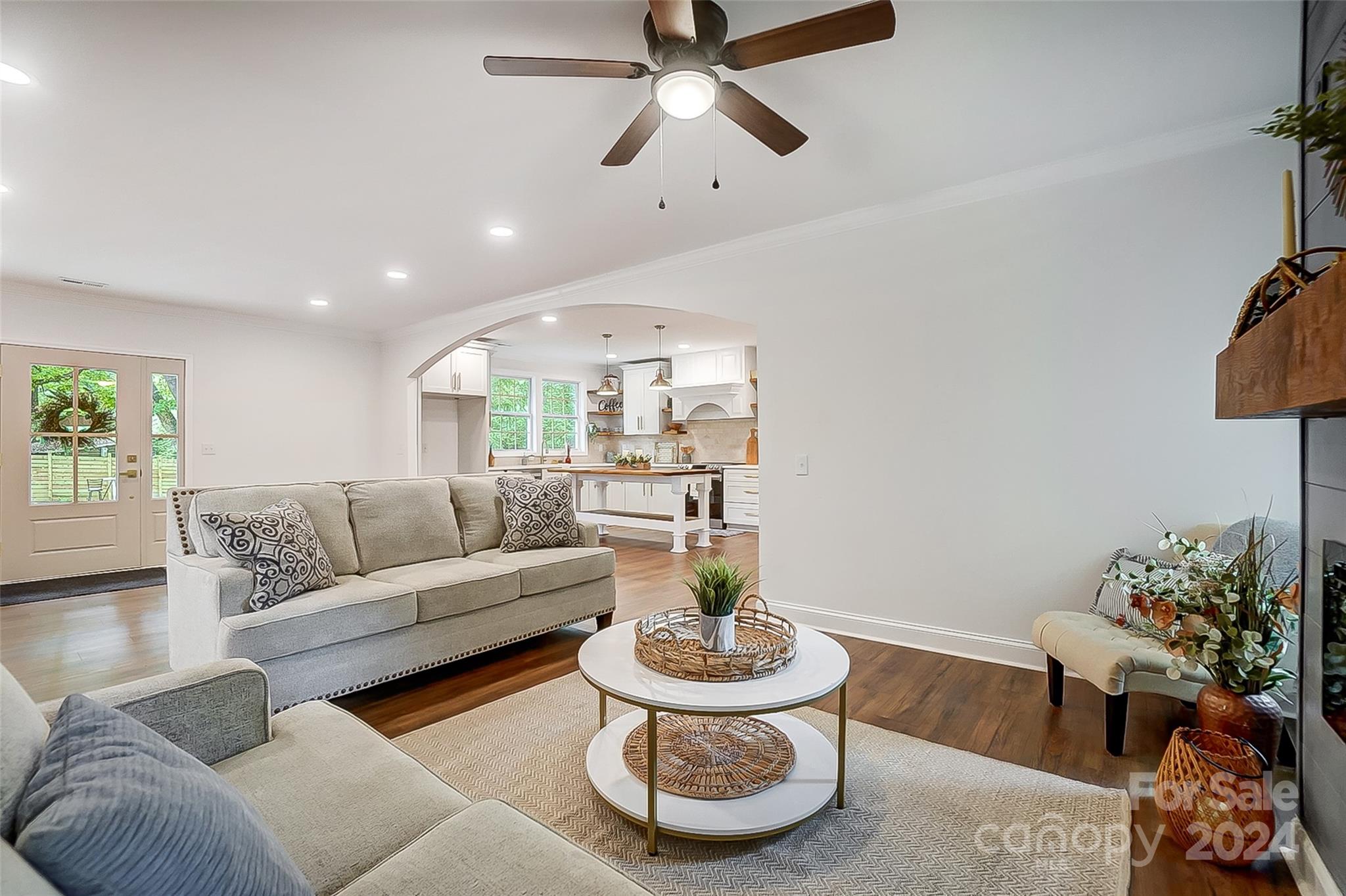 1129 Duckwood Road Lancaster, SC 29720 - Photo 15 of 48 a living room with furniture and a potted plant