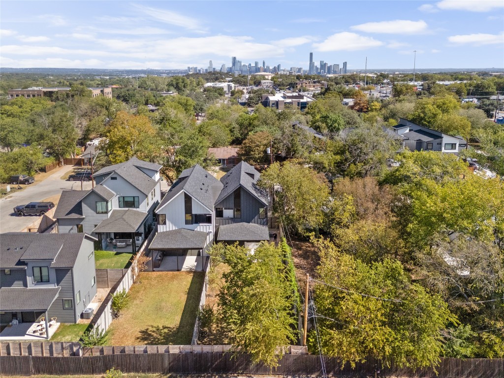 613 Clifford Drive, Unit A Austin, TX 78745 - Photo 38 of 40 an aerial view of residential houses with outdoor space