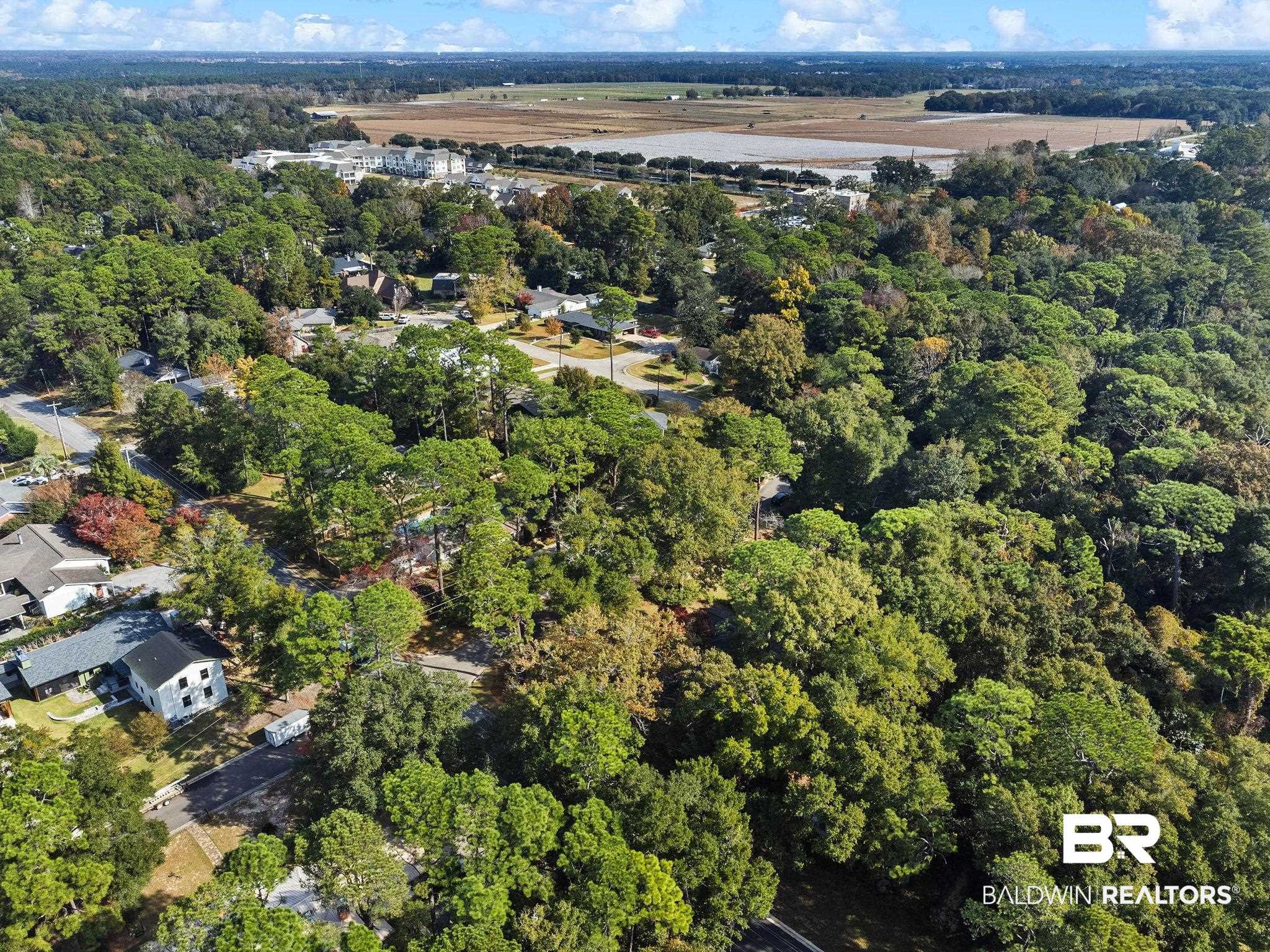 752 Evergreen Street Fairhope, AL 36532 - Photo 43 of 100 Aerial view of property's location with a forest