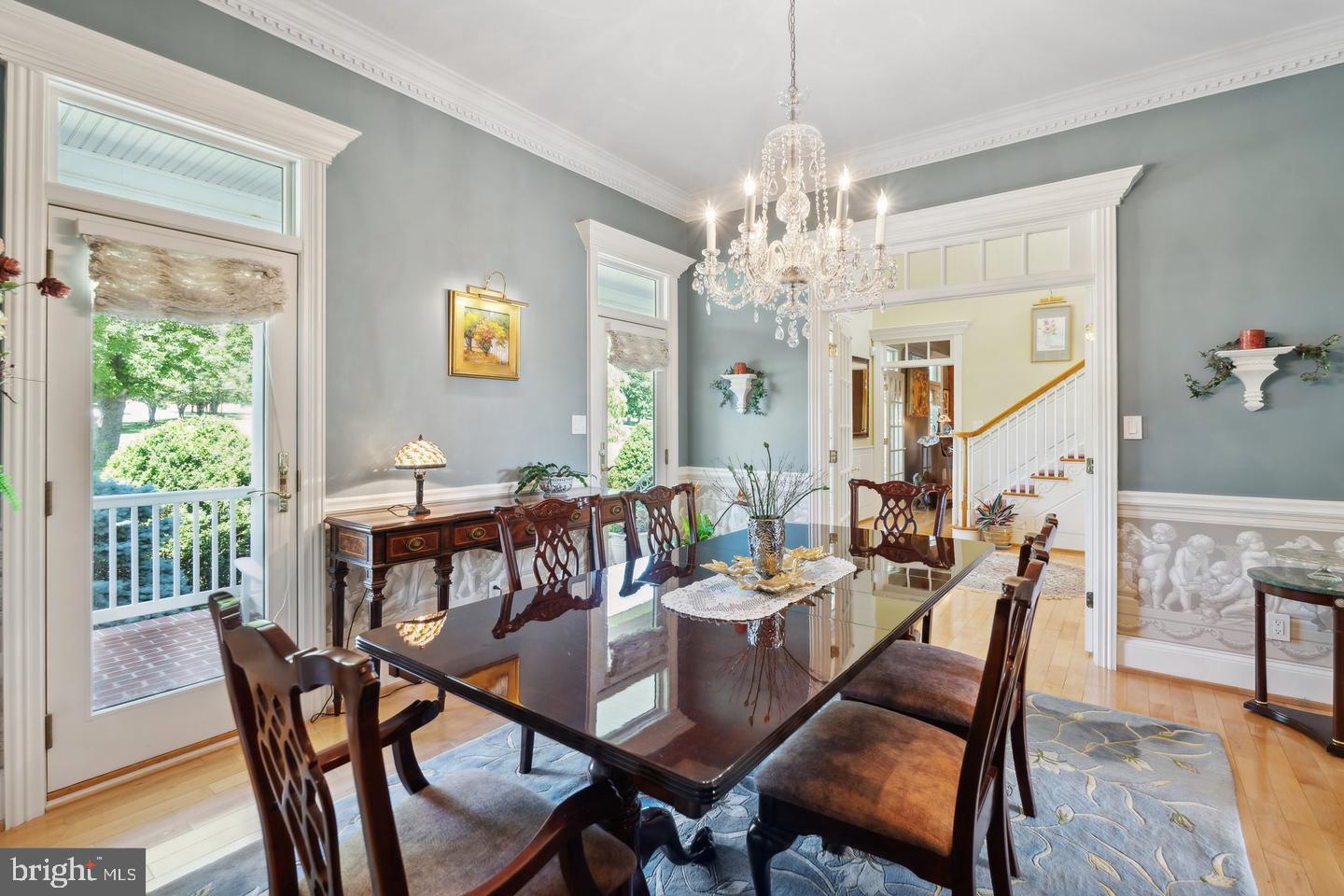 17235 Whisper Hill Road Culpeper, VA 22701 - Photo 8 of 24 a view of a dining room with furniture window and outside view