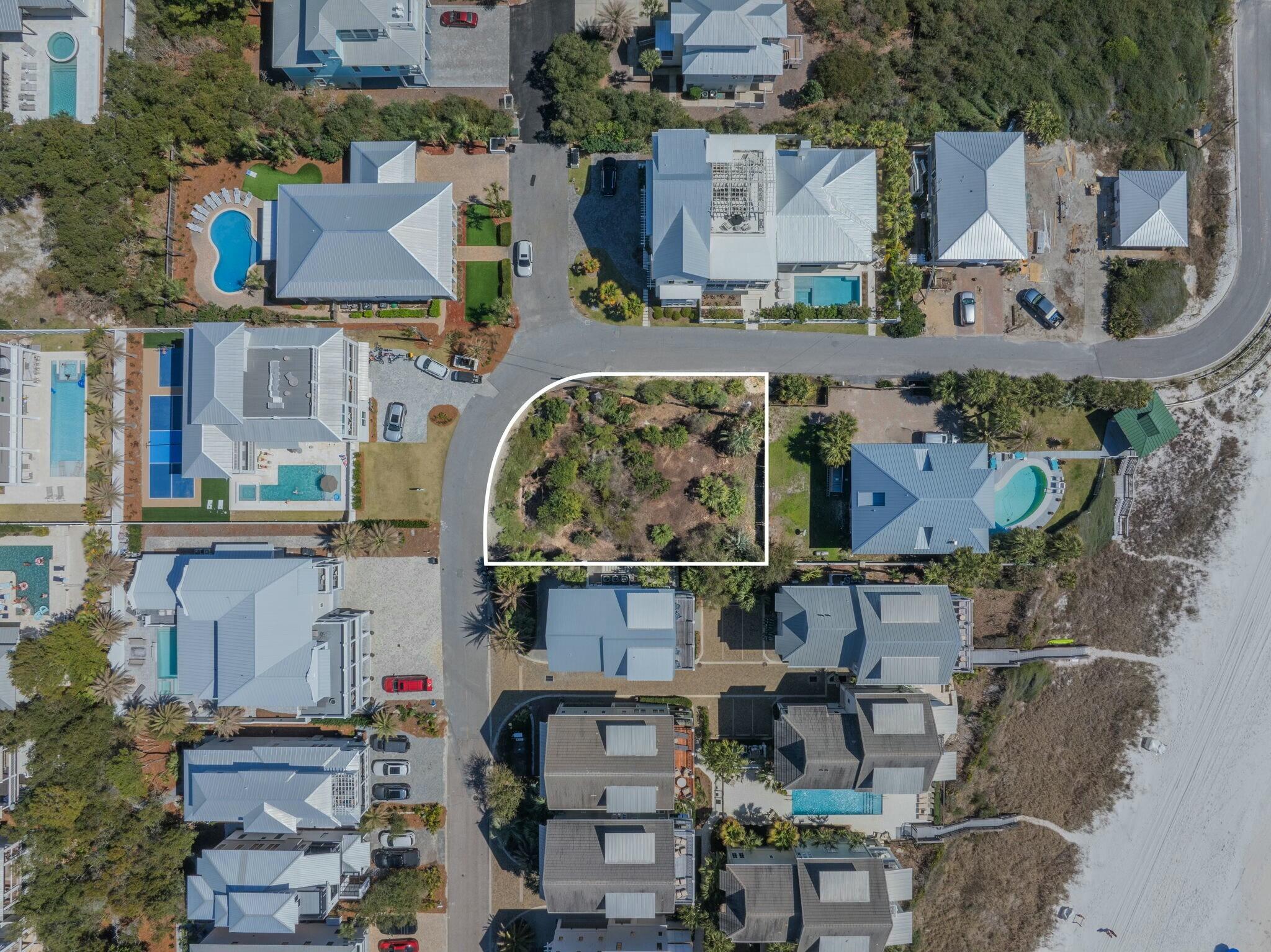 155 South Winston Ln Inlet Beach Inlet Beach, FL 32461 - Photo 15 of 21 an aerial view of houses with outdoor space