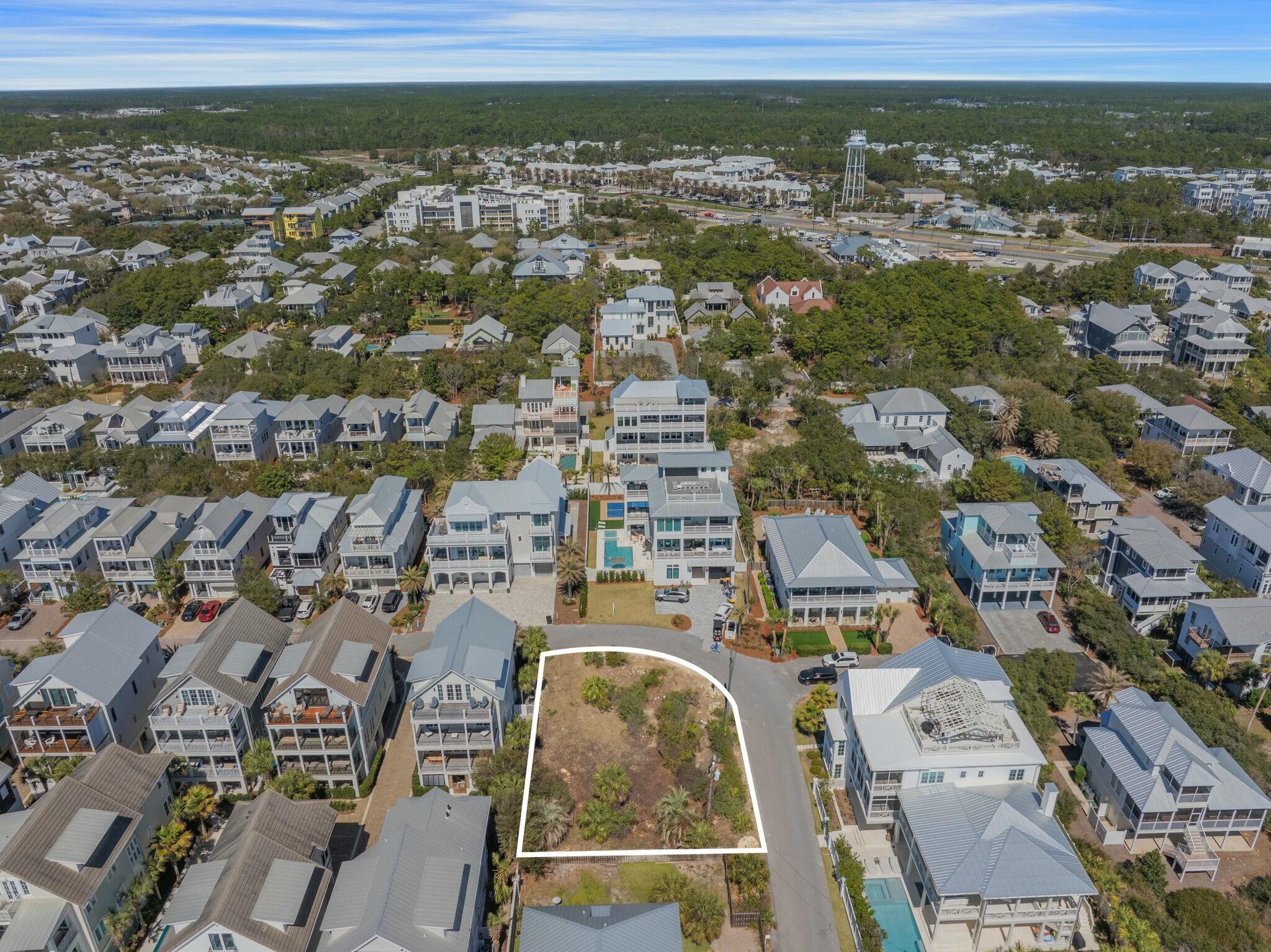 155 South Winston Ln Inlet Beach Inlet Beach, FL 32461 - Photo 8 of 21 an aerial view of residential houses with outdoor space