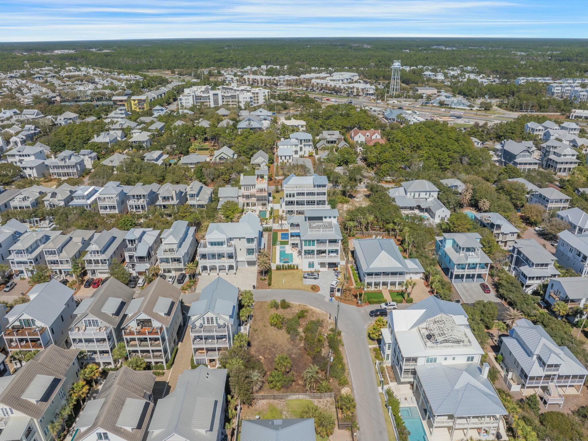 155 South Winston Ln Inlet Beach Inlet Beach, FL 32461 - Photo 9 of 21 an aerial view of residential houses with outdoor space