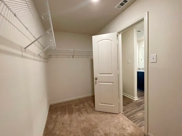a view of closet area