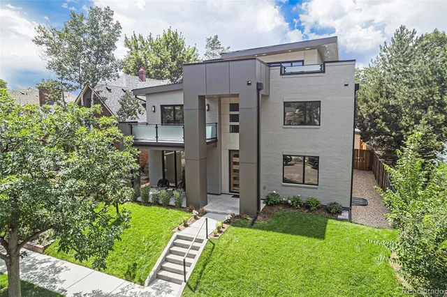 a aerial view of a house