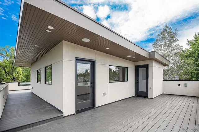 a view of a house with a deck