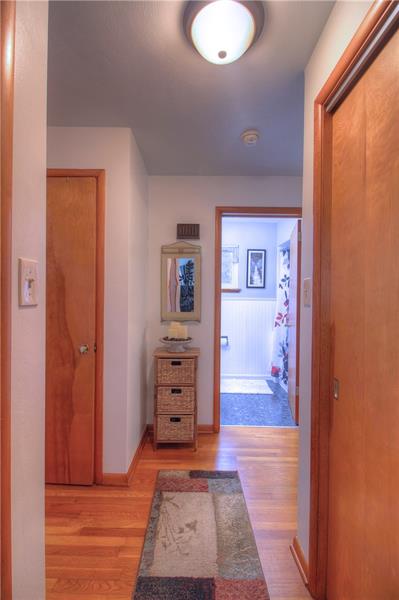 2014 Clayton Road Beaver Falls, PA 15010 - Photo 11 of 24 On your left is the trim of the door leading to the walk-up attic---good storage. To the right is a nice sized coat closet and straight ahead on the left is a full linen closet! Easy guest access to the bathroom as well.
