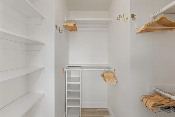 a view of walk in closet