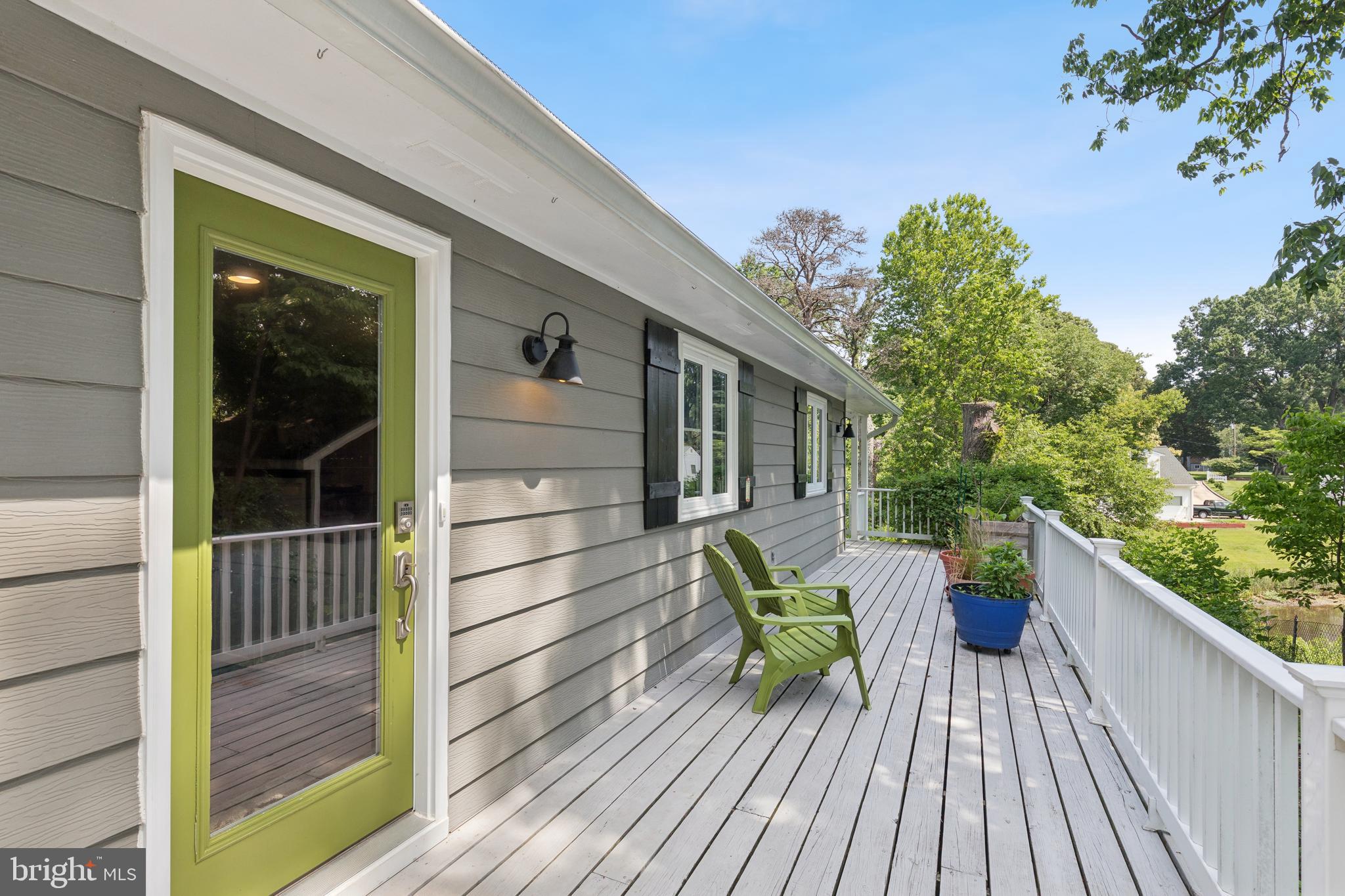738 Dill Road Severna Park, MD 21146 - Photo 1 of 33 Deck leading to front entrance and waterside porch