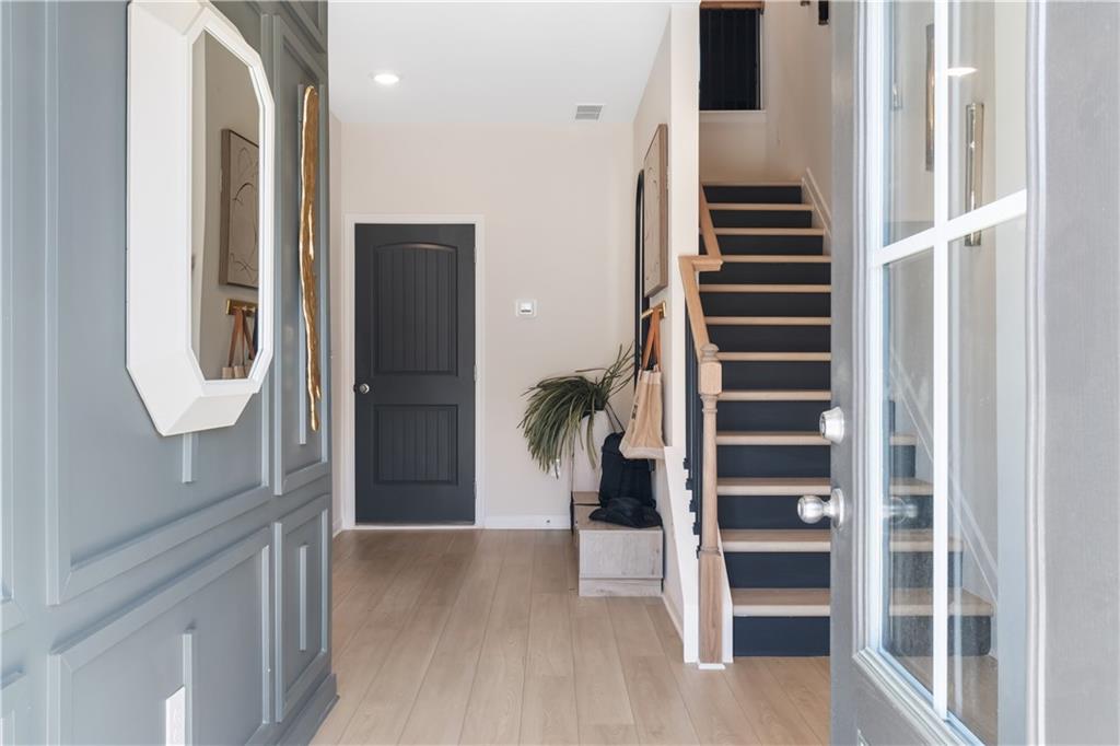 204 Daybreak Lane Newnan, GA 30265 - Photo 7 of 48 a view of entryway with wooden floor