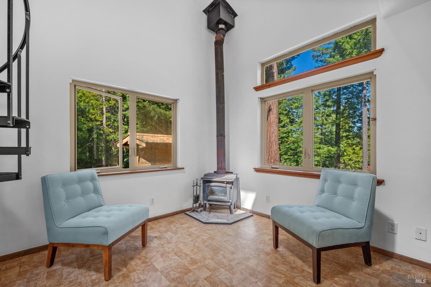 40201 Garcia River Road Point Arena, CA 95468 - Photo 3 of 35 Living room w/ wood stove