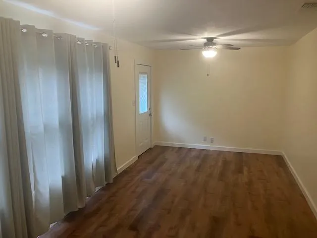 a view of an empty room