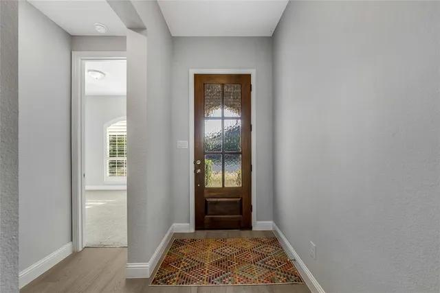 a view of an entryway door