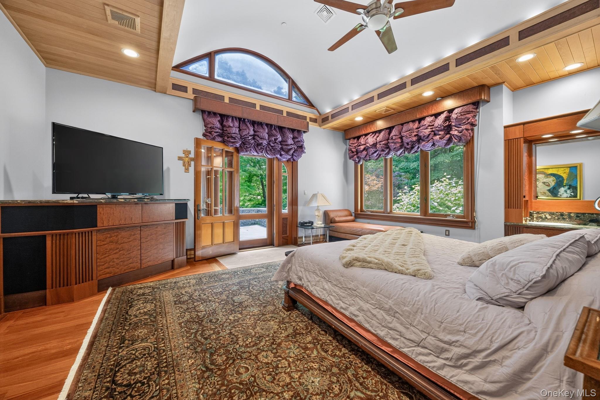 23 Inningwood Road Ossining, NY 10562 - Photo 13 of 50 Vaulted ceiling with wood paneling and recessed lighting