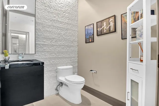 a room with furniture and a large window