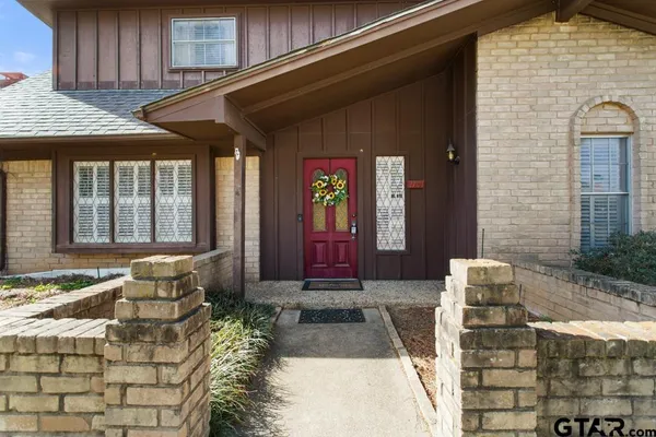 a front view of a house