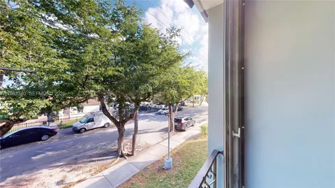 a view of yard from deck