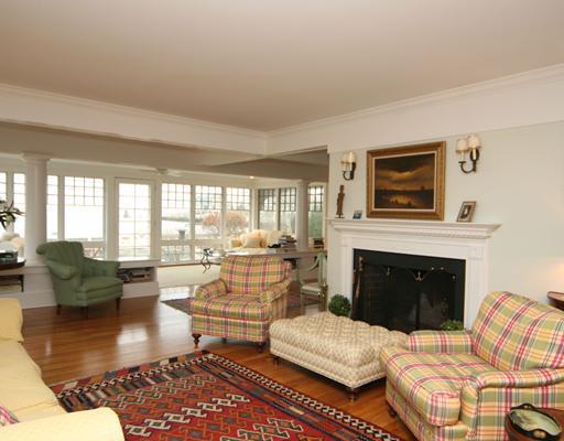 17 Crescent Beach Road Rowayton, CT 06853 - Photo 4 of 19 a living room with fireplace furniture and a fireplace
