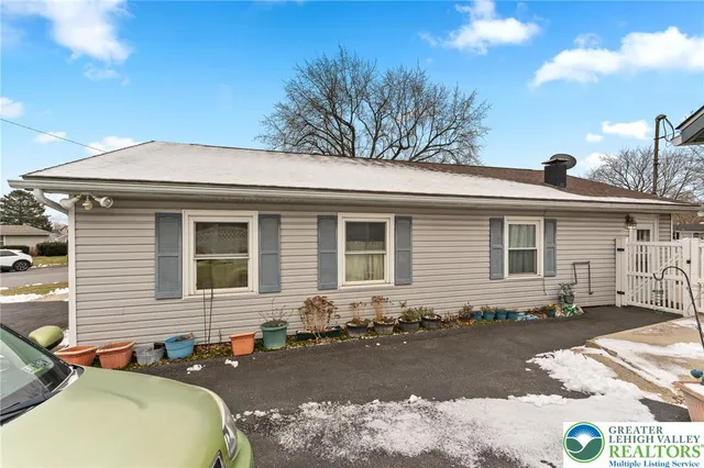 a front view of a house