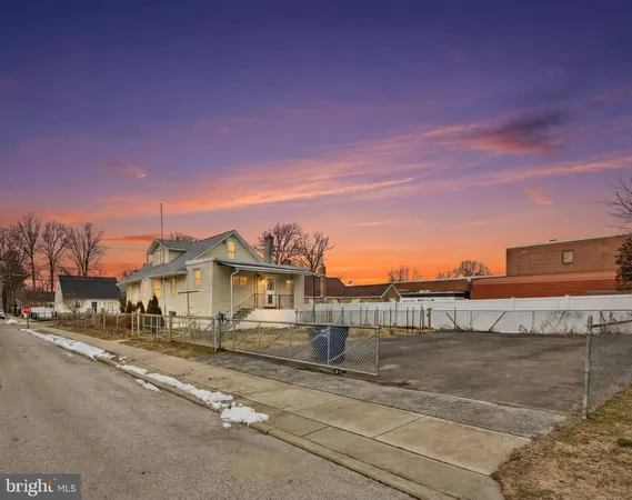 a street view along with residential houses