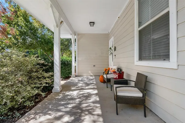 a outdoor living space with patio furniture