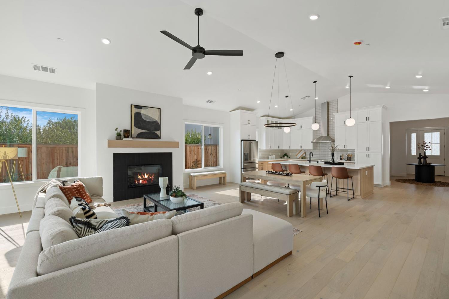 1510 Mission Avenue Carmichael, CA 95608 - Photo 22 of 60 a living room with furniture and a fireplace