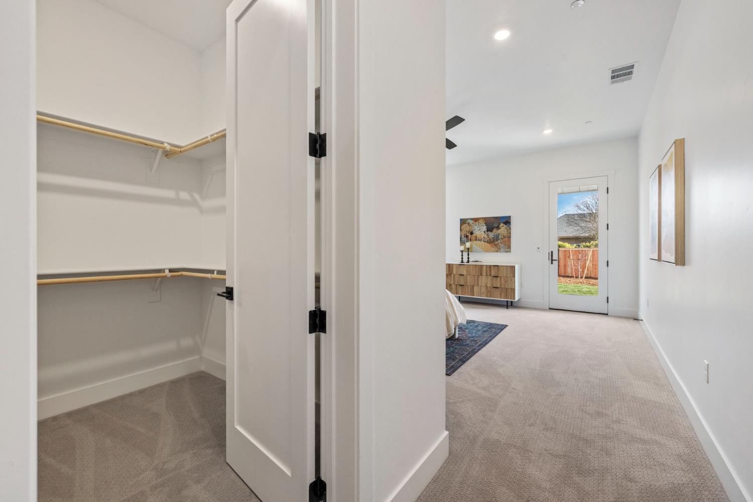 1510 Mission Avenue Carmichael, CA 95608 - Photo 36 of 60 a view of a hallway with closet and cabinet