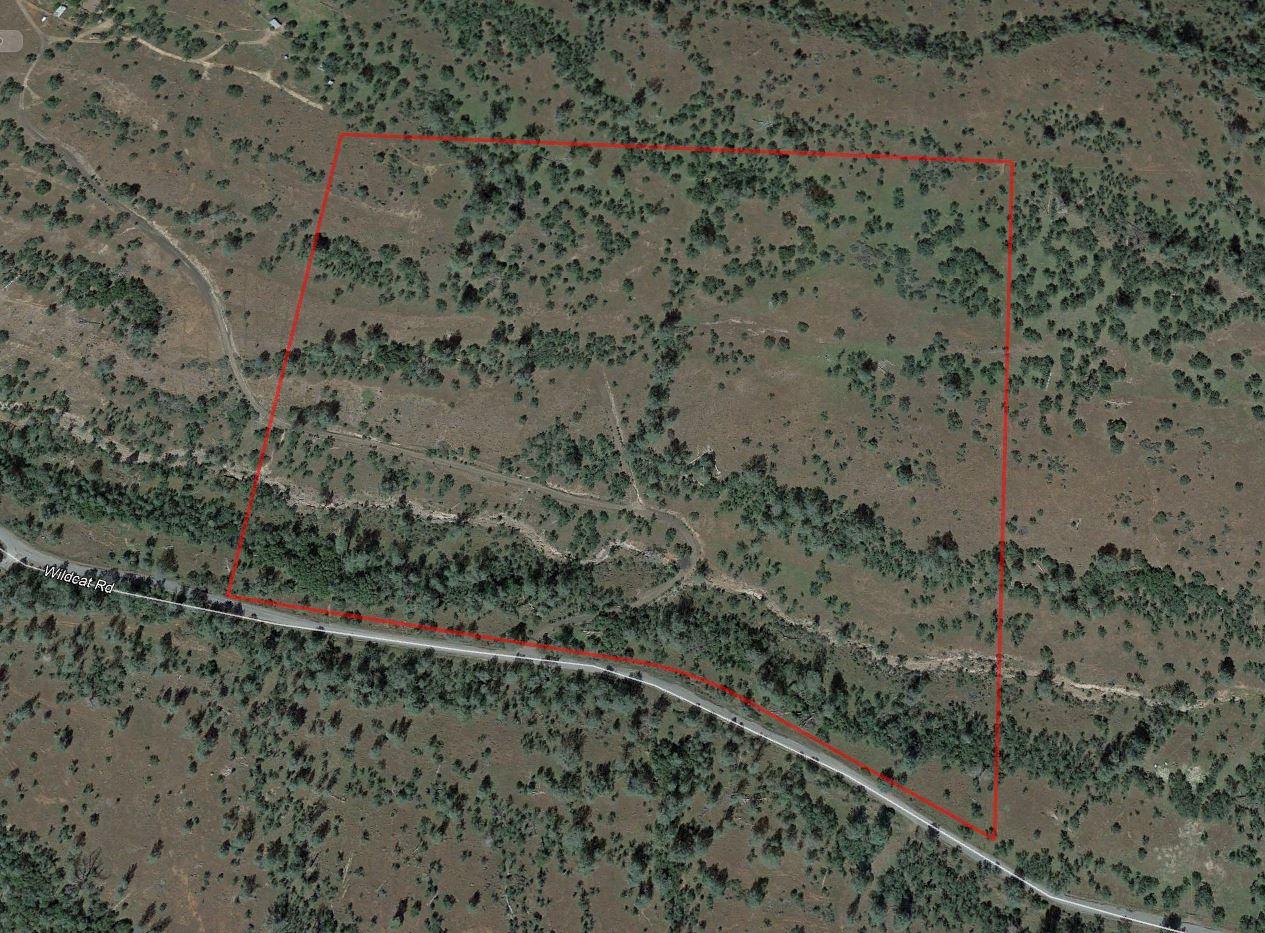 37-acres Wildcat Road Shingletown, CA 96088 - Photo 16 of 17 Wildcat aerial with approx border
