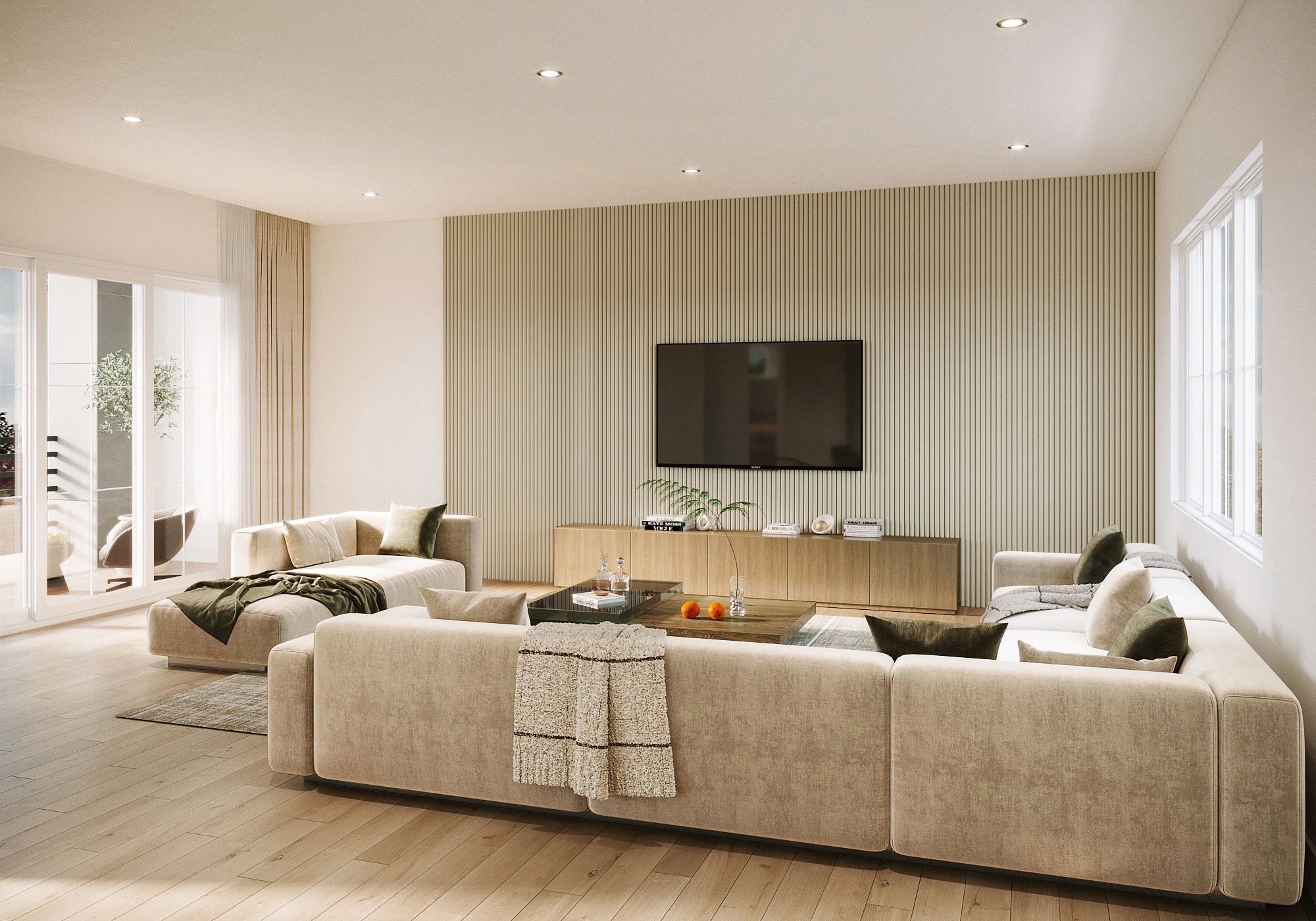 617 Bomar Street Houston, TX 77006 - Photo 4 of 6 a living room with furniture and a flat screen tv