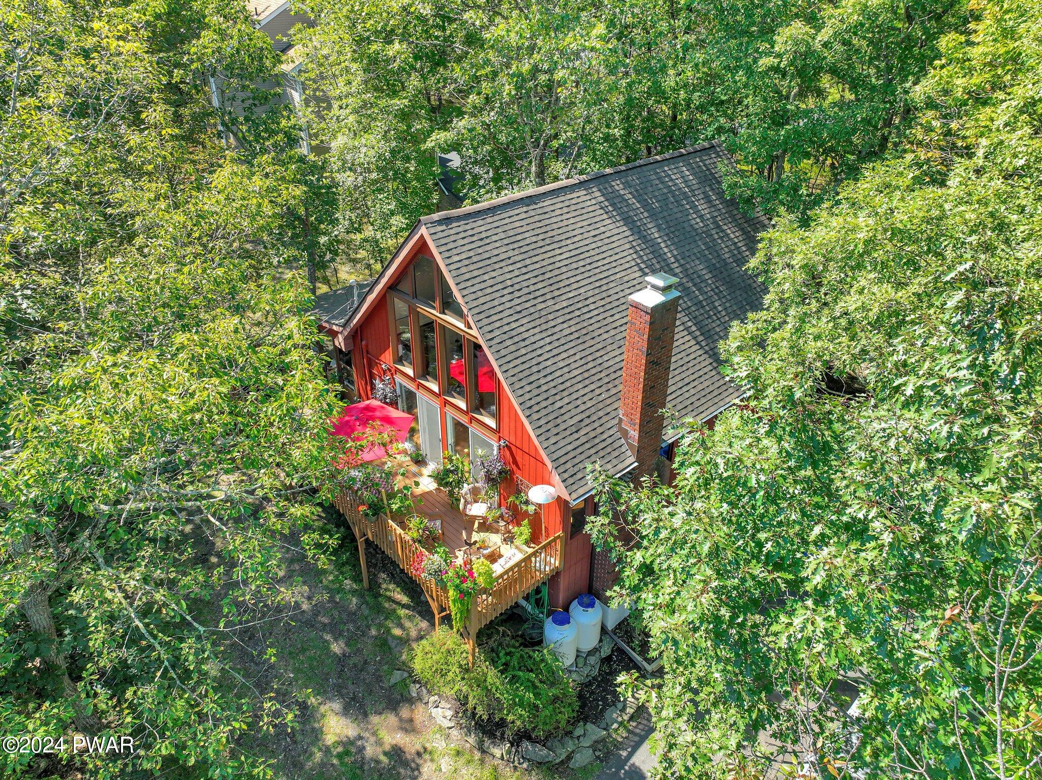 3178 Cherry Ridge Road Bushkill, PA 18324 - Photo 4 of 54 an aerial view of a house