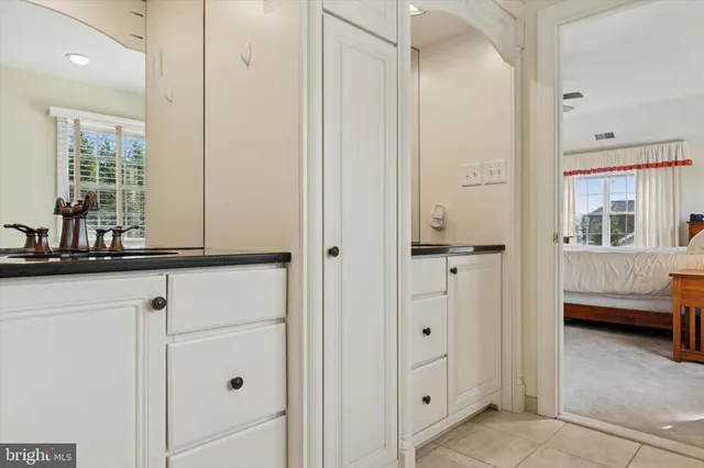 a view of a livingroom with furniture and a table