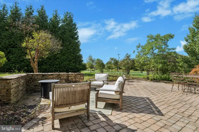 a view of a city with flower garden