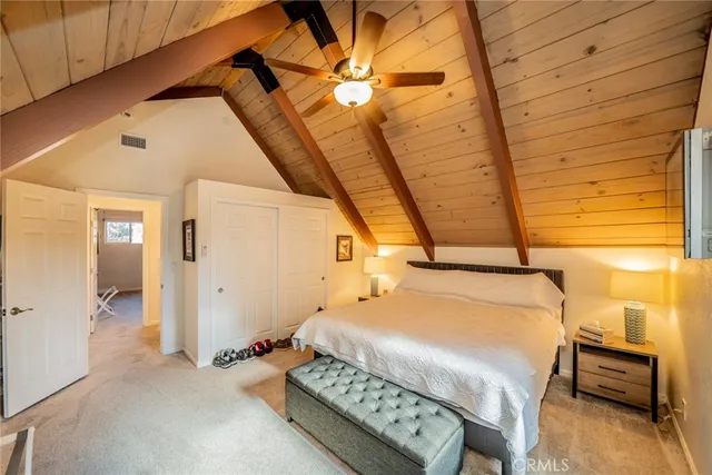 a bathroom with a shower and a toilet